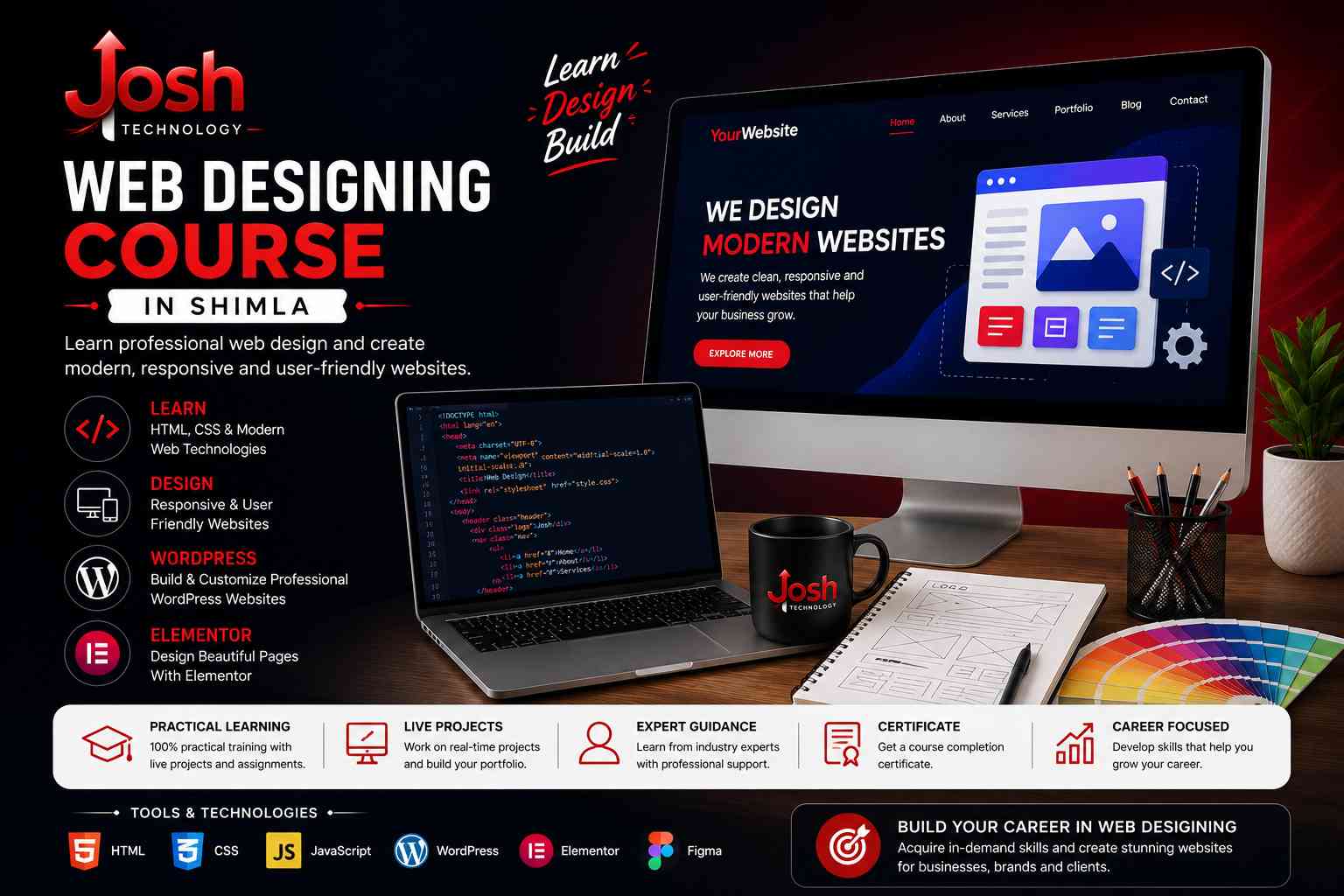 Web Designing Course in Shimla - Josh Technology